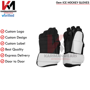 Fabricant de gants de hockey sur glace OEM ODM, commande en gros acceptable, prix d'usine, gants de hockey sur glace OEM, paume durable, ajustement confortable - Product Image 6