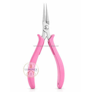 Pince à bec court de précision de haute qualité pour la fabrication de bijoux, outil de préhension professionnel léger en acier inoxydable OEM - Product Image 4