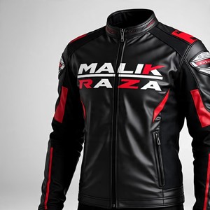 Veste de moto en cuir personnalisée tableau des tailles EU/US/Asiatique Compatible | Fabricant - Product Image 3