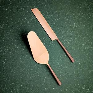 Elegante Servidor de Pastel de Acero Inoxidable, Espátula y Cuchillo para Servir Postres de Boda, para Fiestas de Novios y Eventos Especiales - Product Image 5