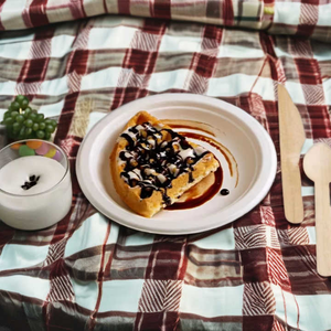 Assiettes en bagasse de canne à sucre en gros, vaisselle jetable écologique pour les compagnies aériennes, les hôtels et les services de traiteur - Product Image 1