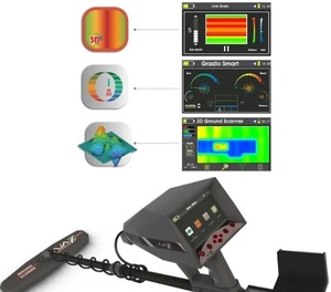 Détecteur de métaux professionnel 3D AJAX GAMMA, scanner de sol, recherche de trésors jusqu'à 30 m de profondeur, portable, garantie de 2 ans, IP68 - Product Image 4