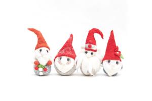 Los Mejores Adornos de Gnomo de Fieltro Coloridos del Himalaya - Decoración Navideña Artesanal, Modelo de Exhibición Navideña Original BH-FT-03 Personalizado - Product Image 4