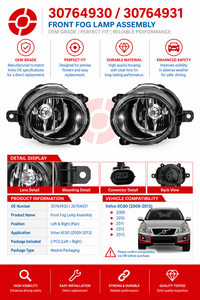 Conjunto de Faros Antiniebla Delanteros Izquierdos y Derechos 30764930 30764931 para Volvo S40 V50 2008-2011, Piezas de Iluminación para Automóviles - Product Image 2