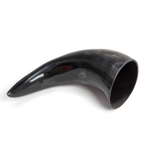 Bijoux d'accessoires en corne de Viking à usage quotidien pour hommes avec symboles runiques Décoration de style animal et religieux de longue durée - Product Image 1