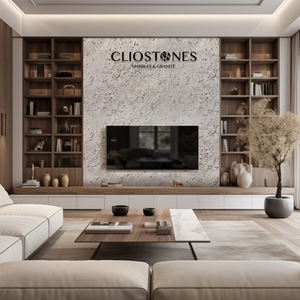 Dalles de granit polies blanches d'intérieur modernes fantastiques Finition élégante et lumineuse Cliostones durables et écologiques coupées à la taille - Product Image 3