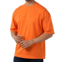 T-shirt ample grande taille pour l'été, confortable, couleur unie, coupe longue, épaules tombantes, tissu léger