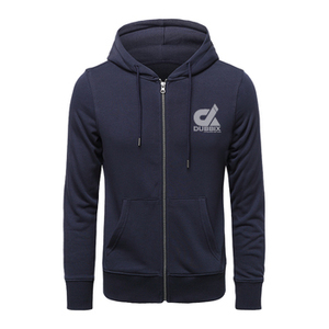 Ropa Deportiva al por Mayor Personalizada para Hombre, Talla Grande, Color Sólido, 100% Algodón, Sudadera con Cremallera Completa, Bordado 3D, Transpirable - Product Image 2