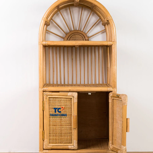 Nouvelle arrivée durable armoire en rotin naturel fait à la main ensemble de meubles pour enfants du Vietnam usine saine pour les enfants - Product Image 1