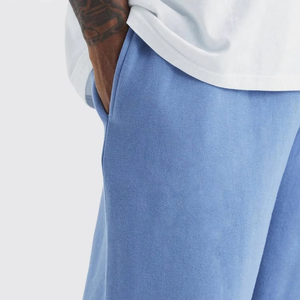 Pantalon de survêtement décontracté 100 % coton, coupe droite, effet empilé, avec broderie personnalisée effet vieilli et délavé, respirant, style vintage, collection 2026 - Product Image 4