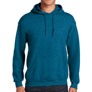 Sweat à capuche en molleton de coton premium pour homme, logo personnalisé, motif uni, broderie 3D, hiver, ODM, taille XXS - Product Image 1