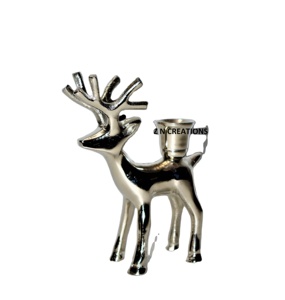 Ornement de Noël en aluminium fait à la main avec support de lumière en T Décoration de mariage économique de l'Inde Produit d'artisanat en métal - Product Image 1