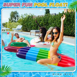 Top Quality Giant Food Shape <b>Inflatable</b> <b>Pool</b> Floats Fruit Design Pineapple Eggplant Watermelon Pizza Cupcake Hot Dog Summer - Product Image 4