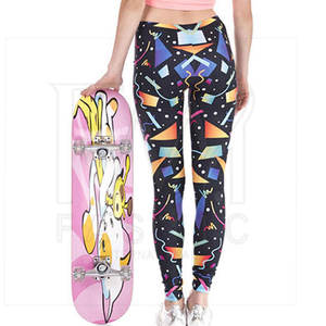 Suministro en línea de mallas deportivas para mujer, transpirables, de cintura media, sublimación de Pekín personalizada para niñas para el verano - Product Image 5