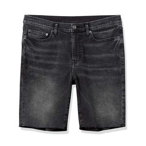 Shorts en jean déchirés vintage en gros pour streetwear, fabricant de shorts en jean baggy vierges personnalisés, service OEM pour hommes - Product Image 6