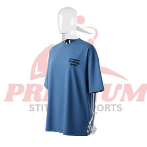 T-shirts surdimensionnés en coton 100% personnalisés en gros pour hommes - T-shirts vierges lourds pour l'impression et la marque privée - Product Image 3