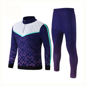 ชุดวอร์มเล่นฟุตบอลสำหรับผู้ชายชุดฝึกเล่นกีฬาผ้าโพลีเอสเตอร์สำหรับผู้ใหญ่1ชุดสำหรับ2024 - Product Image 1