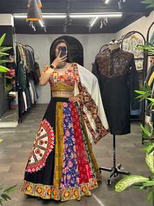 Navratri lehenga choli แบบดั้งเดิม lehenga คอลเลกชันพิเศษสำหรับผู้หญิงเทศกาลอินเดีย - Product Image 3