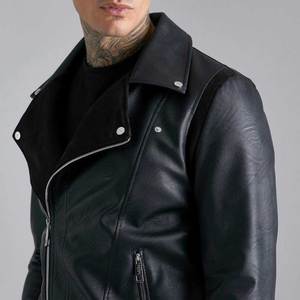 Nouvel arrivage Veste motard en cuir pour hommes, livraison rapide de qualité supérieure, tenue tendance Offre Spéciale Veste en cuir pour hommes à bas prix - Product Image 5