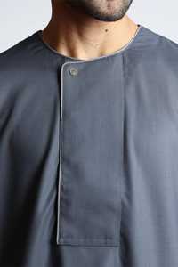Moda lista para usar Thobes para hombres venta al por mayor estilo pakistaní saudí Jubba Thawb Vestido largo de oración para hombres adultos musulmanes - Product Image 5