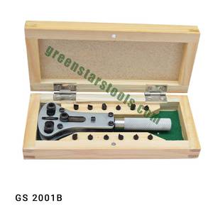 Jaxa Type Satin Finish <b>Watch</b> <b>Case</b> Opener GS 2001A Jewelry Tools & Equipment in Wooden Box for Jewellery Work - Product Image 1