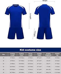 Maillot d'uniforme de football personnalisé de haute qualité avec short Nouveau service OEM de style teint uni disponible - Product Image 2