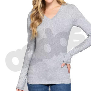 Nueva Camiseta de Mujer Lisa de Primera Calidad al por Mayor 2025, Camiseta Informal de Verano para Mujer - Product Image 4