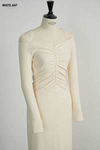 Anti-Shrink Donna Knit <b>Tops</b> Off-The-Shoulder Women <b>Crop</b> <b>Tops</b> High-Quality Fabric Women Clothing 2 Piece Set Private Labeling - Product Image 2