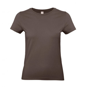 Camiseta de Algodón de Cuello Redondo y Manga Corta para Mujer, Corte Regular, Básica y Lisa - Product Image 1