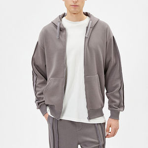 Nuevo Conjunto Deportivo de Invierno, Sudadera con Capucha y Cremallera, Hombros Caídos, Pantalones Deportivos Ajustados, Estilo Urbano, Cómodo para Hacer Ejercicio - Product Image 3