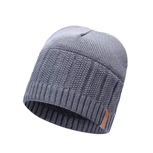 Custom Embroidery Beanie Cap for <b>Men</b> Unisex Hip Hop Style <b>Black</b> Acrylic Knit Trendy Winter Warm <b>Hat</b> - Product Image 5