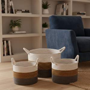 งานฝีมือจากพลาสติกรีไซเคิล ตะกร้า VANYA - Product Image 4