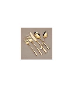 Couverts décoratifs élégants en métal en acier inoxydable avec poignées gravées florales pour une expérience culinaire élégante et vintage - Product Image 2