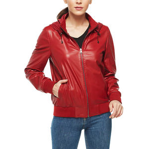 Chaqueta Bomber de cuero hecha a mano para uso diario con bordado de impresión personalizado o opciones de marca de Etiqueta interior - Product Image 1