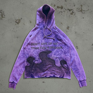 Sweat-shirt et pantalon de survêtement unisexe personnalisés, épais, respirants, en jersey, avec impression en relief, 100% coton, fermeture éclair, broderie, hiver - Product Image 5