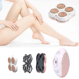 Paquete de 2 cabezales de repuesto color oro rosa para depiladora eléctrica para mujer, depiladora doméstica - Product Image 3