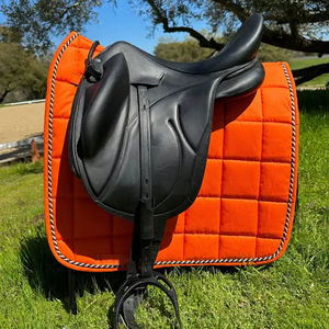 Almohadillas de sillín de caballo de salto inglés de alta calidad personalizadas al por mayor, equipo de doma de algodón transpirable, polialgodón, equitación de moda - Product Image 6