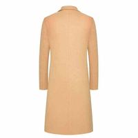 Manteau long en laine réversible imperméable et coupe-vent à double boutonnage pour homme, grande taille, style streetwear, rembourré en coton, chaud pour l'hiver
