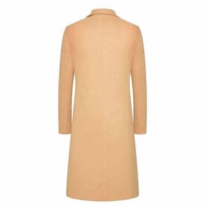 Manteau en laine pour homme, vêtement de tous les jours, streetwear tendance, long pardessus, veste d'hiver chaude, mode à prix avantageux - Product Image 5