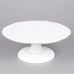 Support à gâteau rotatif fait main avec base en fonte et plateau en aluminium, style INS, pour outils de pâtisserie, accessoires de décoration, boîte - Product Image 3