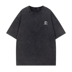 Camisetas ecológicas de algodón orgánico al por mayor Etiqueta Privada disponible bordado camiseta Logo camiseta personalizada - Product Image 4