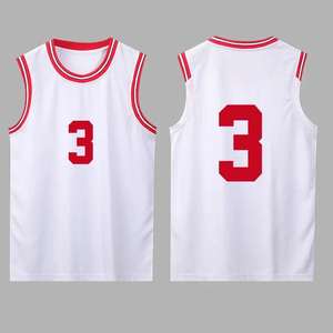 Maillots de basket-ball unisexes personnalisés ensembles de maillots solides respirants à séchage rapide et brodés jersey solide style sublimation pour hommes - Product Image 4