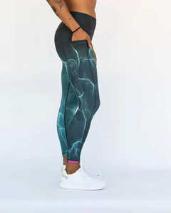 Women Leggings Seamless <b>Tights</b> High Waist Yoga Pants Stretchable Workout Gym Wear Comfortable Breathable Running Activewear - Product Image 4