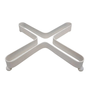 Recién llegado, salvamanteles de hierro en forma de X de estilo moderno, decoración de mesa con recubrimiento de polvo negro mate para cocina a granel - Product Image 6