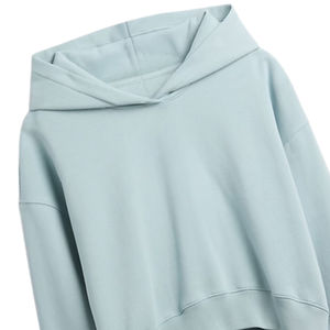 Sweat-shirt à capuche surdimensionné personnalisé en couleur unie pour femmes, en molleton 100% coton épais, pull décontracté pour le printemps et l'automne - Product Image 6