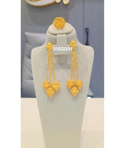 ชุดเครื่องประดับเพชร4ชิ้นชุบทองหรูหราสำหรับผู้หญิงดีไซน์ไม่เหมือนใครสำหรับงานเฉลิมฉลองครบรอบแต่งงานงานหมั้น - Product Image 2