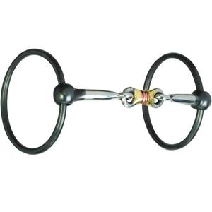 Bocado de Cobre de una Sola Articulación, Bocado de Acero Inoxidable de Alta Calidad con Anillos Ovalados para Productos Ecuestres - Product Image 3