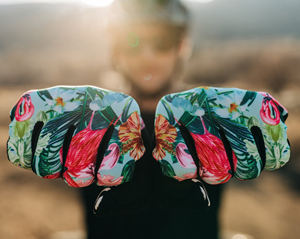 2025 gants de cyclisme de course antidérapants 4 voies extensibles PU Polyester respirant Design Unique pour les sports de plein air moto équitation - Product Image 4