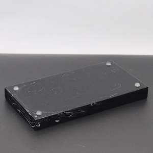 La conception luxueuse de plateau de salle de bains noire de résine augmente n'importe quel arrangement de salle de bains ajoute le style et la fonctionnalité à votre temps de station thermale ou de bain - Product Image 2