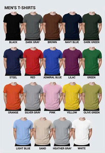 T-shirt pour homme, uni, manches courtes, coupe classique, extensible dans les deux sens, coton 100%, 250 g/m², production OEM/ODM - Product Image 5